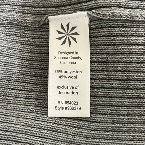 Athleta Women's Giant Slalom Full Zip Sweater Gray Pink Small - Picture 9 of 10